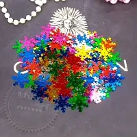 Пайетки снежинки микс 2,5 см, 5 гр