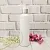 Bottle white Gloria 250 ml with aluminum soap dispenser from 10 pcs cosmetic ingredient Mylo Opt