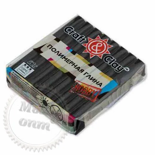 Polymer clay Craft & Clay 52 g, metallic 1101-graphite, 52.65 UAH, rating ⭐⭐⭐⭐⭐ Milo Opt