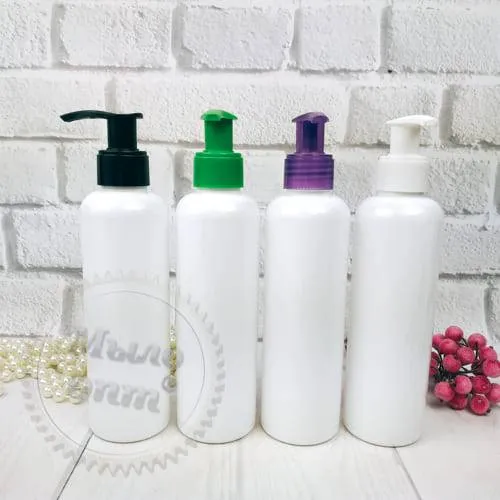 Bottle Gloria white 200 ml with dispenser Mylo Opt global supplier Bottle Gloria white 200 ml with dispenser cosmetic ingredient Mylo Opt