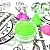 Fluorescent glitter neon green 50 g, photos, reviews, use