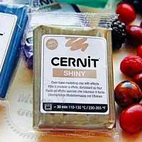 Полимерная глина Цернит Cernit Shiny Цернит Шайни золото с эффектом слюды, 050 (Бельгия), 56 г