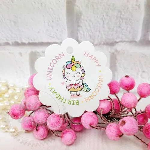 Happy Unicorn Birthday tag from 5 pcs, 2.99 UAH, rating ⭐⭐⭐⭐⭐ Milo Opt