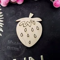 Wooden blanks for decoupage Strawberry cosmetic ingredient Mylo Opt