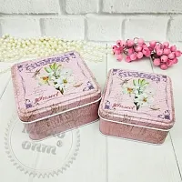 Tin boxes 0012 (set of 2 pcs) cosmetic ingredient Mylo Opt