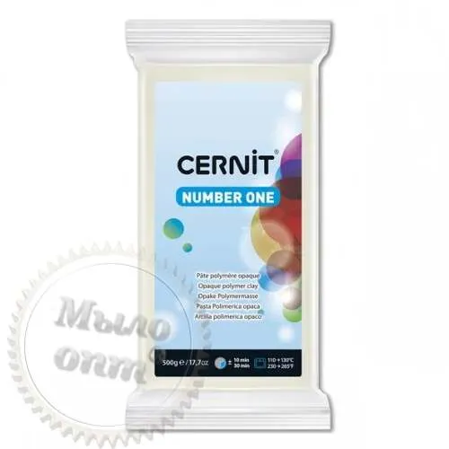 Полимерная глина Цернит Cernit (Бельгия) эконом упак. 500 г - белый 027