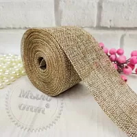 Burlap tape Natural dense 9 m