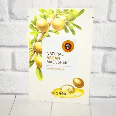 Тканевая маска c Экстрактом Арганы The Saem Natural Argan Mask Sheet