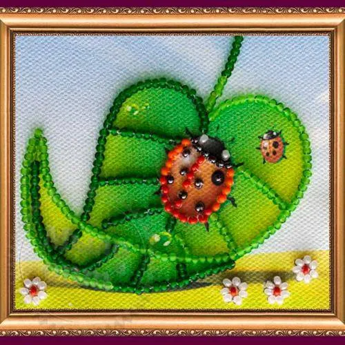 Kit-magnet for embroidery with beads Ladybug, 75.00 UAH, rating ⭐⭐⭐⭐⭐ Milo Opt