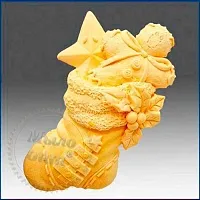 Силиконовая форма 3D Новогодний носок с пряником описание и применение