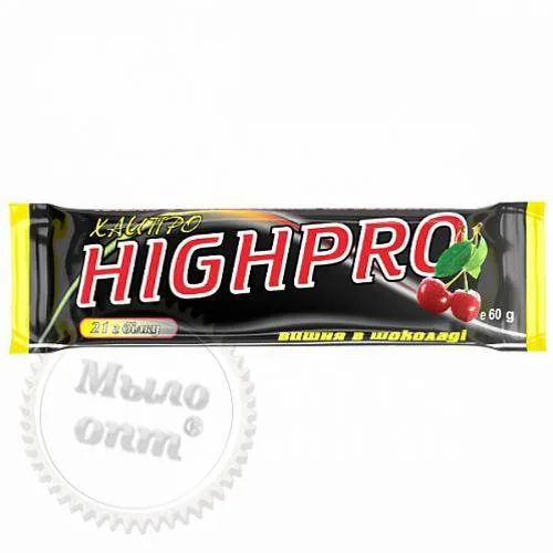 Energy protein bar Vansiton HiPro (cherry in chocolate), 1 piece, 32.63 UAH, rating ⭐⭐⭐⭐⭐ Milo Opt