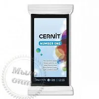 Полимерная глина Цернит Cernit (Бельгия) эконом упак. 500 г - черный, 100