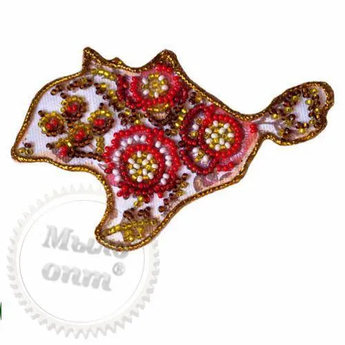 Kit for embroidery with beads Magnet Map of Ukraine Crimea, 100.50 UAH, rating ⭐⭐⭐⭐⭐ Milo Opt