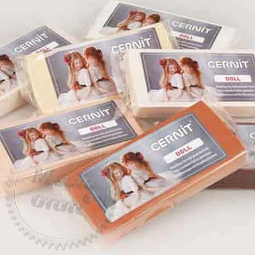 Полимерная глина для лепки кукол Cernit Doll Цернит Долл, 500г, 010 восковой белый