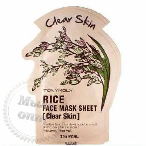 I`m Real rice mask sheet clear skin, 52.50 UAH, rating ⭐⭐⭐⭐⭐ Milo Opt