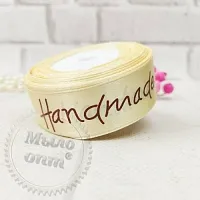 Лента атлас Hand made New 2.5 см молочный, 18 м описание и применение