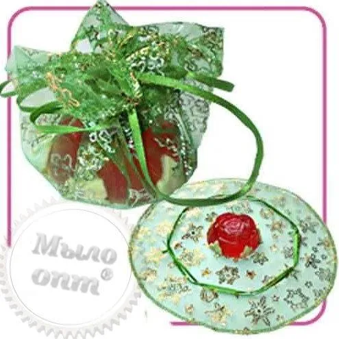 Green organza napkin with a pattern Mylo Opt global supplier Green organza napkin with a pattern cosmetic ingredient Mylo Opt