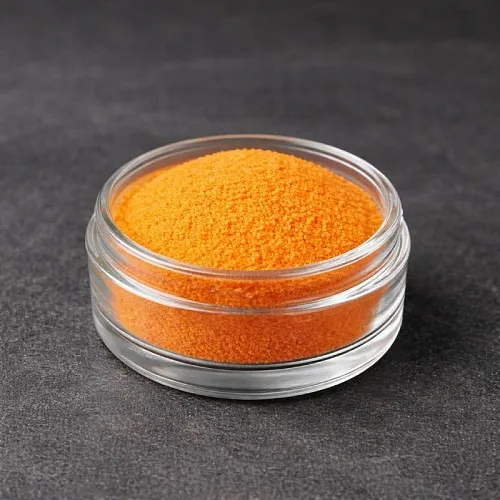 Microgranules of polyethylene orange 10 g cosmetic ingredient Mylo Opt