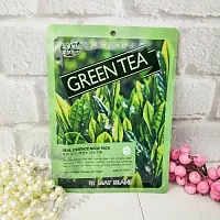 Тканевая маска с Экстрактом Зеленого Чая MJ CARE Essence Mask Green tea описание и применение