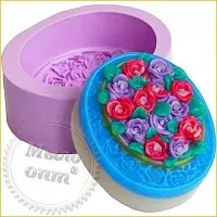 Shape 3D Brooch of roses