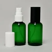 Bottle Olivia 100 ml green spray with cap 10 pcs cosmetic ingredient Mylo Opt
