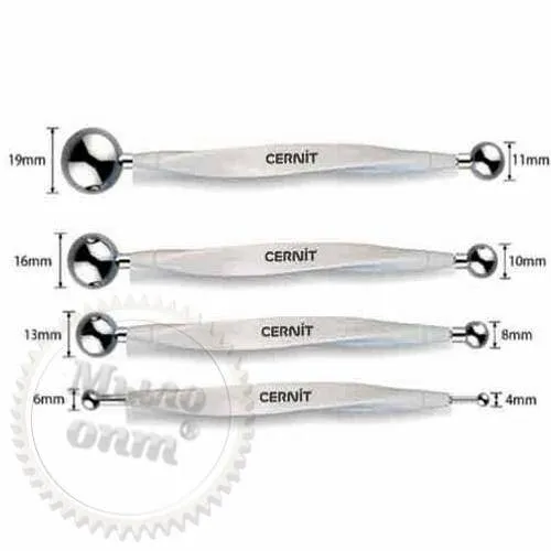 Branded Cernit tools Cernit (Belgium) for sculpting a stack ball, 1 piece (size 6/4 mm), medium, 191.70 UAH, rating ⭐⭐⭐⭐⭐ Milo Opt