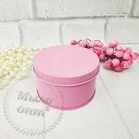 Жестяная коробочка Розовая
