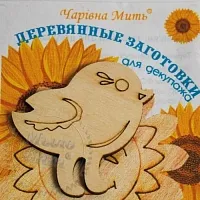 Дерев'яні заготовки для декупажу горобчик