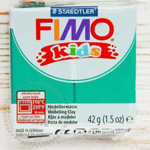 Фимо Кидс полимерная глина Fimo Kids 5, зеленый