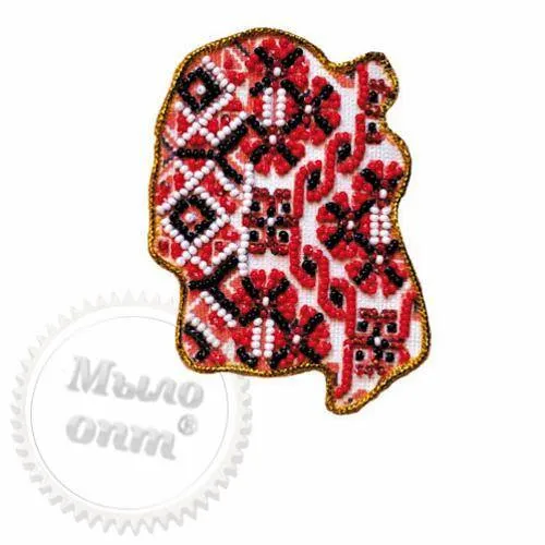 Kit for embroidery with beads Magnet Map of Ukraine Zhytomyr region, 115.50 UAH, rating ⭐⭐⭐⭐⭐ Milo Opt