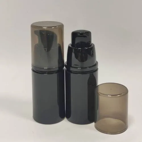 Vacuum Push bottle 15 ml black Mylo Opt global supplier Vacuum Push bottle 15 ml black cosmetic ingredient Mylo Opt