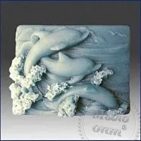 Силіконова форма 3D Дельфіни