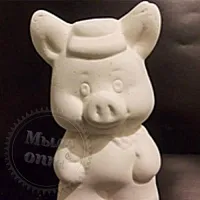 Plaster figurine of Piglet cosmetic ingredient Mylo Opt