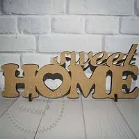 Надпись Sweet home средняя описание и применение