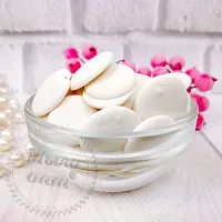 White confectionery glaze, coins, ShK Mir, from 10 kg