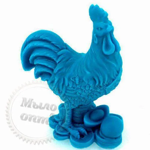 Силиконовая форма Петушок на монетах, 3D