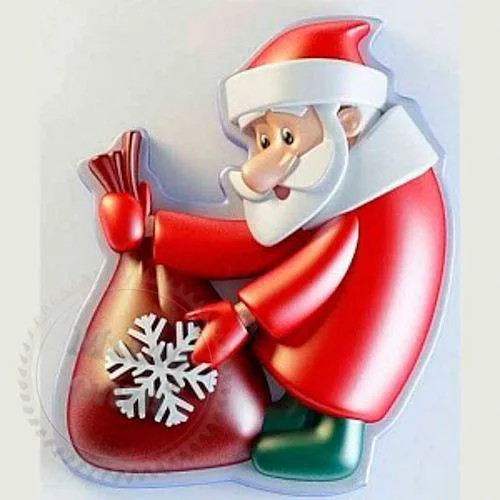 Silicone mold Grandfather Frost 3D Lux, 195.60 UAH, rating ⭐⭐⭐⭐⭐ Milo Opt
