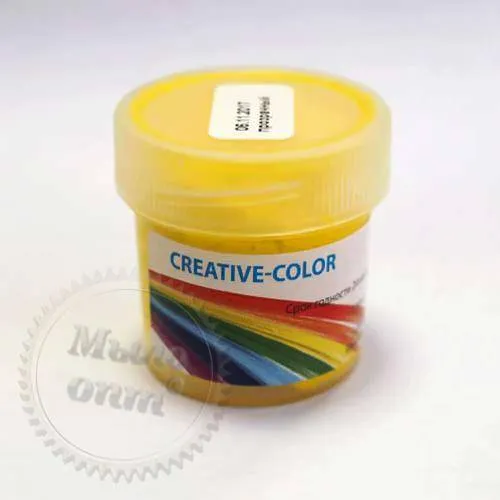 Пастоподібний барвник Creative-Color Жовтий прозорий, 1 шт 25.00 грн. рейтинг ⭐⭐⭐⭐⭐ Мило Опт