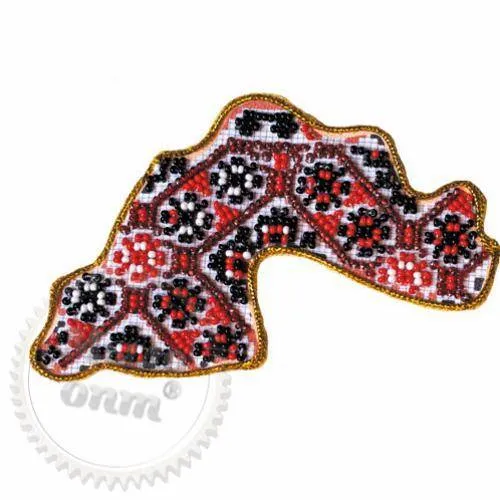 Kit for embroidery with beads Magnet Map of Ukraine Dnipropetrovsk region, 115.50 UAH, rating ⭐⭐⭐⭐⭐ Milo Opt