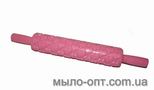 Скалка фигурная Сердца сырье для косметики Скалка фигурная Сердца артикул C70001