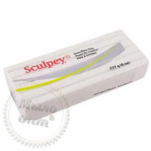 Большой эконом брусок белый Sculpey III Скалпи (США),227 г, 5001