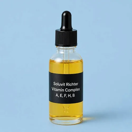 Soluvit Richter Vitamin Complex A E F H B 50 g cosmetic ingredient Mylo Opt