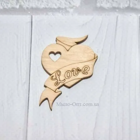 Wooden blanks for decoupage Valentine - Heart LOVE Mylo Opt global supplier Wooden blanks for decoupage Valentine - Heart LOVE cosmetic ingredient Mylo Opt