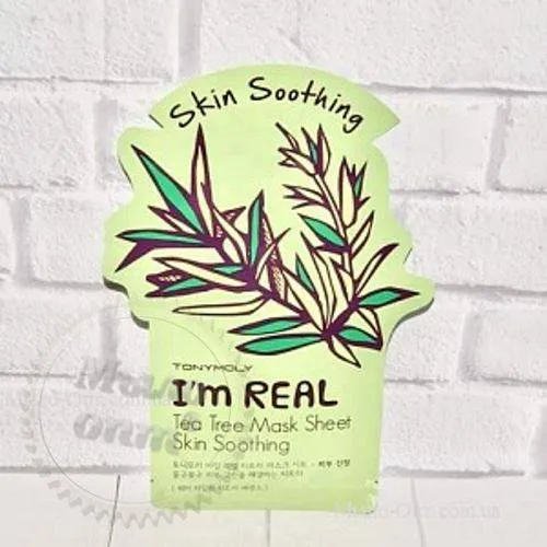 Тканевая маска с экстрактом чайного дерева I`m Real tea tree mask sheet skin soothing