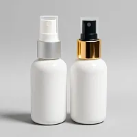Olivia White 100 ml Bottle with Aluminum Spray 10 pcs cosmetic ingredient Mylo Opt