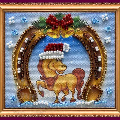 Magnet kit for embroidery with beads Happy New Year-4, 75.00 UAH, rating ⭐⭐⭐⭐⭐ Milo Opt