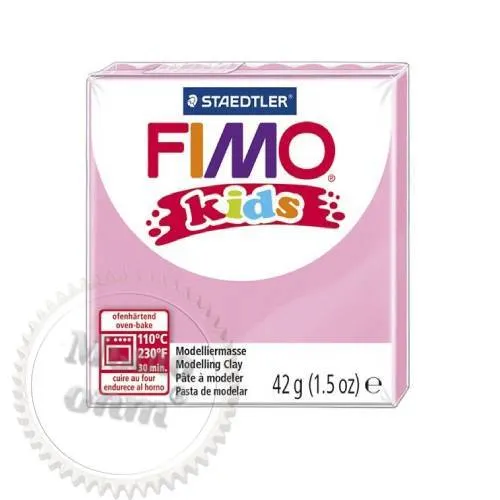 Фимо Кидс полимерная глина Fimo Kids 25, пастельно-розовый
