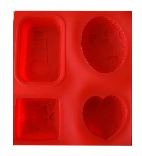 Форма силиконовая Ассорти со снеговиком 3D планшет