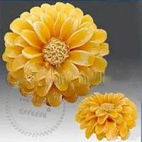 Silicone mold 3D Zinnia cosmetic ingredient Mylo Opt
