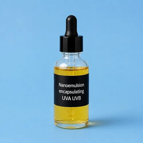 Nanoemulsion encapsulating UVA UVB 100 g Mylo Opt global supplier Nanoemulsion encapsulating UVA UVB 100 g cosmetic ingredient Mylo Opt